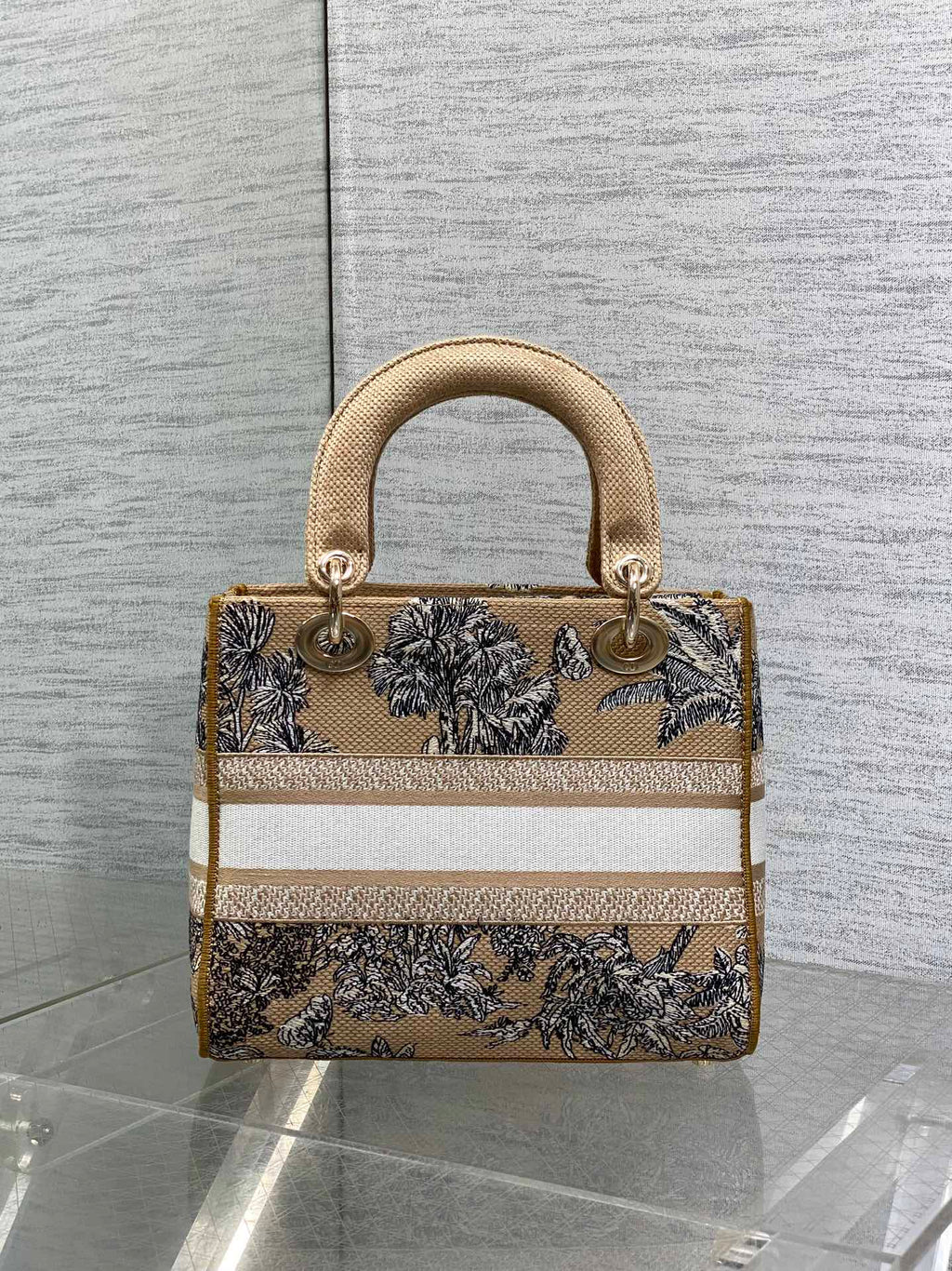 Сумка Dior Lady Dior з текстилю — фото 5