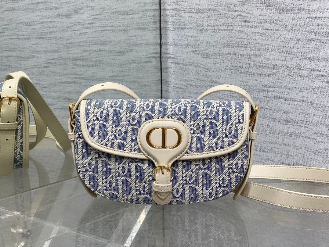 Сумка-хобо Dior Bobby з текстилю — фото 1