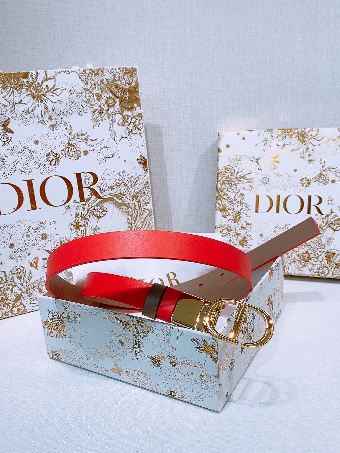 Ремінь Dior з натуральної шкіри теляти — фото 2