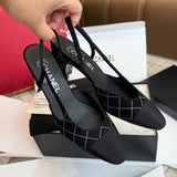 Жіночі елегантні замшеві туфлі Chanel Slingback