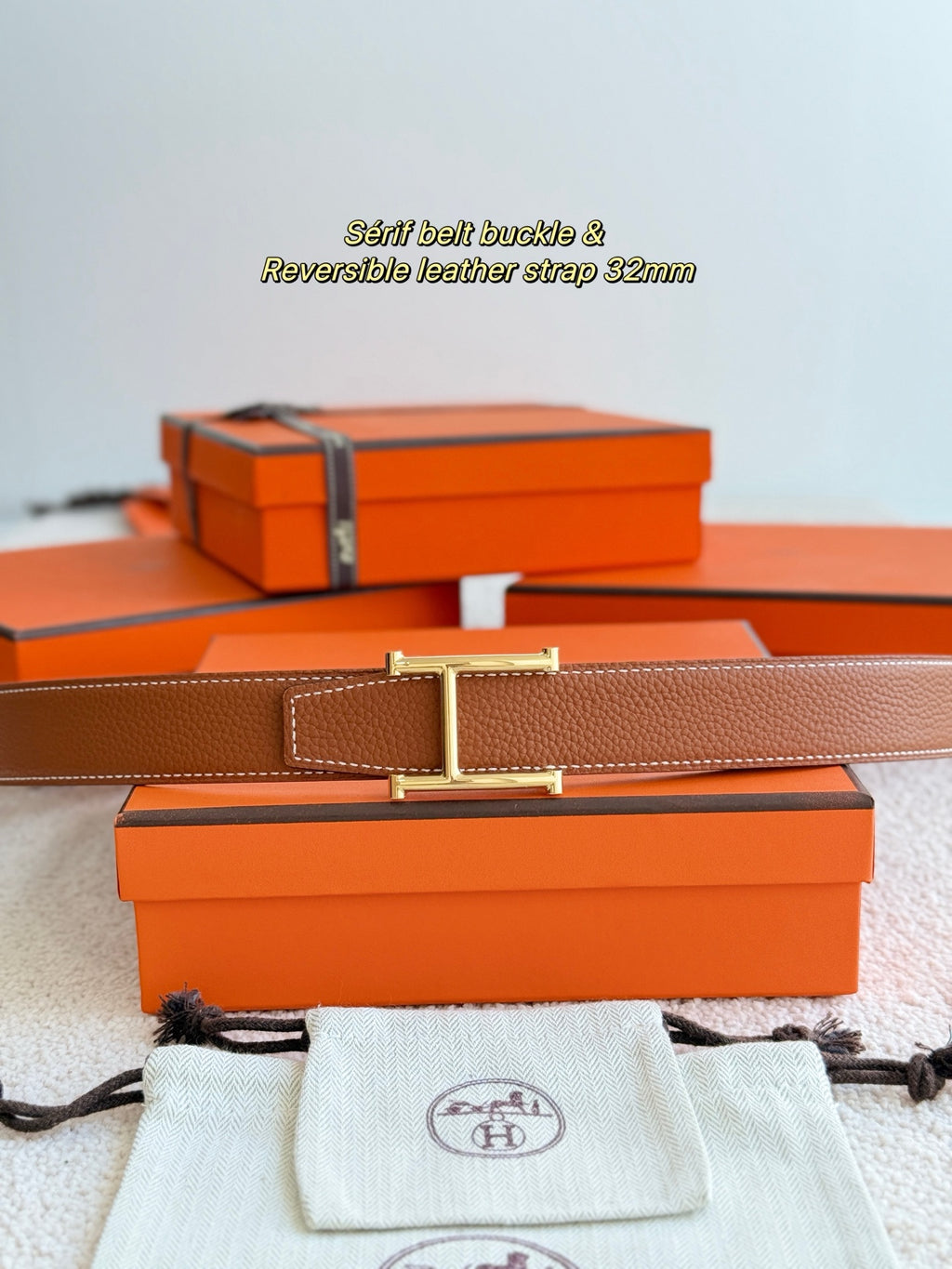 Ремінь Hermès з шкіри Togo — фото 2