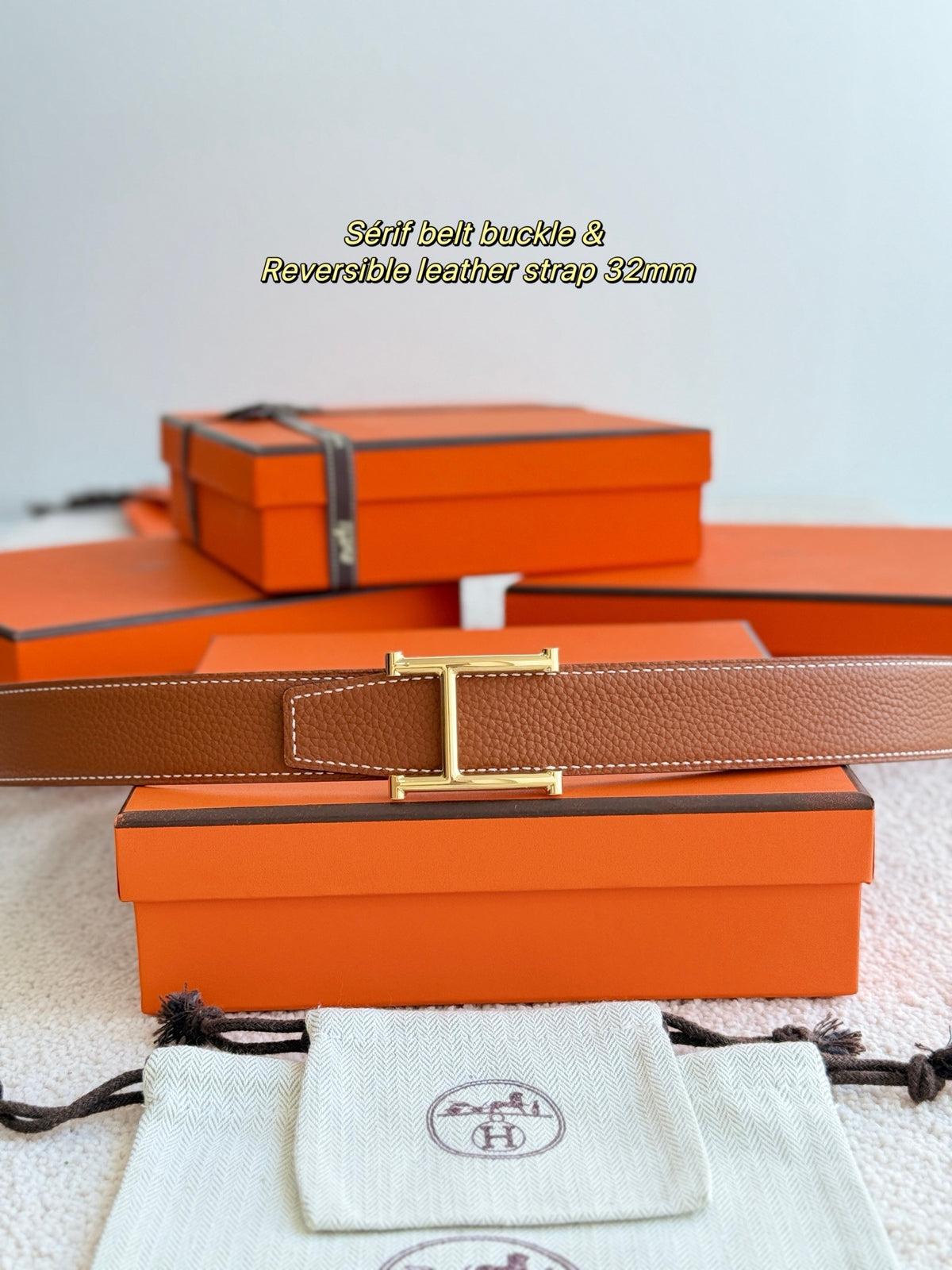 Ремінь Hermès з шкіри Togo — фото 2