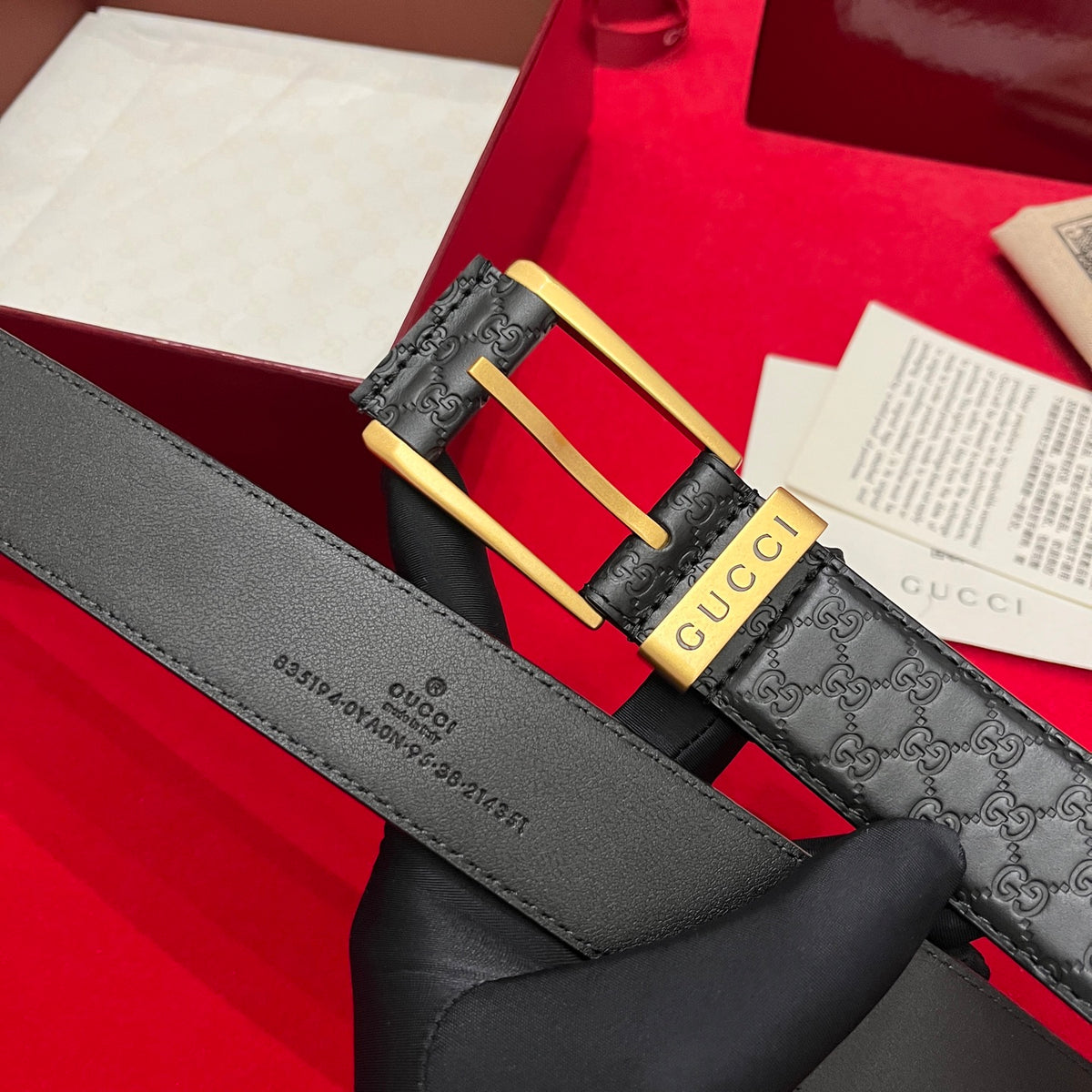 Ремінь Gucci з шкіри з пряжкою-штифтом — фото 5