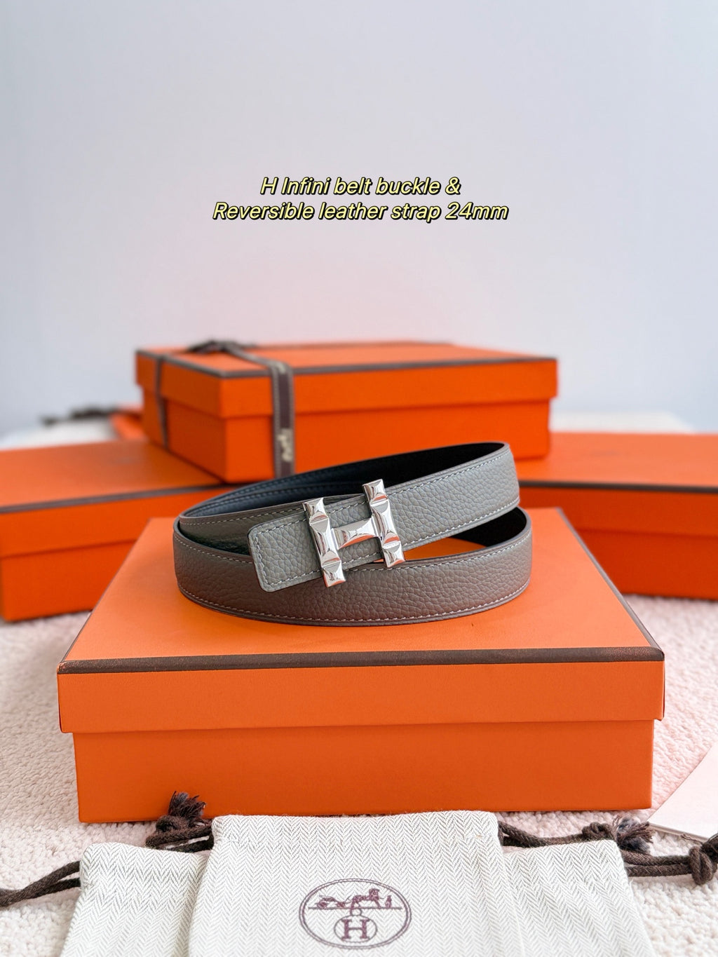 Ремінь Hermès з шкіри Togo — фото 1