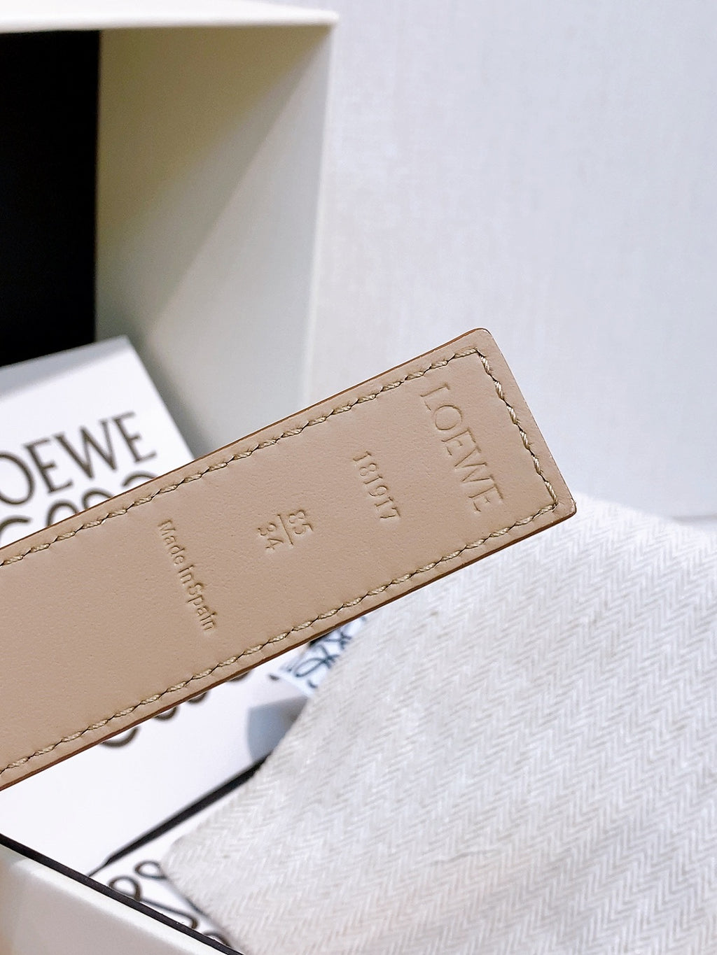 Ремінь Loewe з шкіри — фото 3