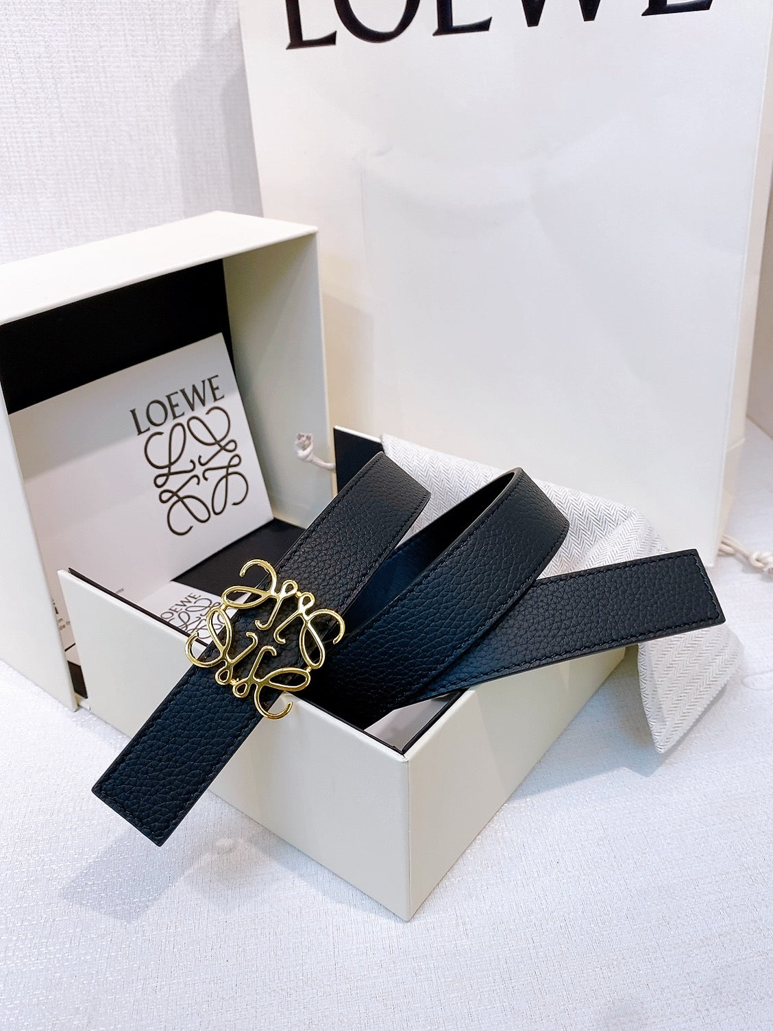 Ремінь Loewe з шкіри — фото 6