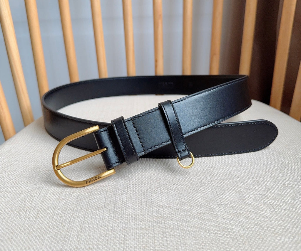 Ремінь Prada з натуральної шкіри — фото 2