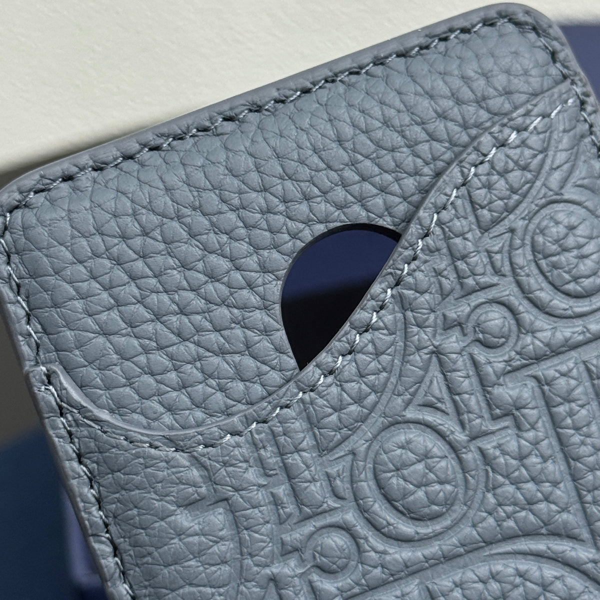 Кардхолдер Dior Saddle із тисненої натуральної шкіри — фото 8