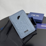 Кардхолдер Dior Saddle із тисненої натуральної шкіри