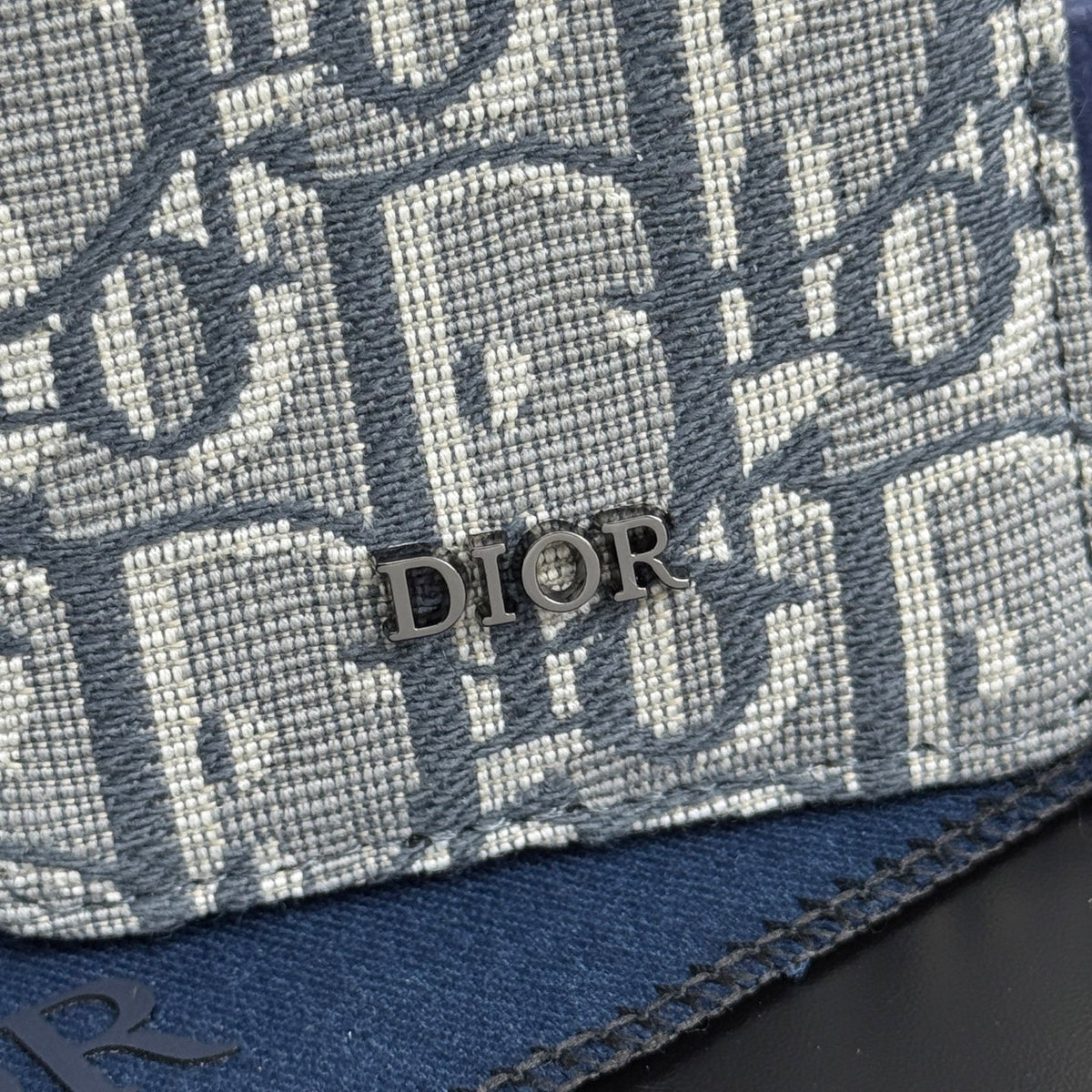 Кардхолдер Dior Saddle із тисненої натуральної шкіри — фото 5