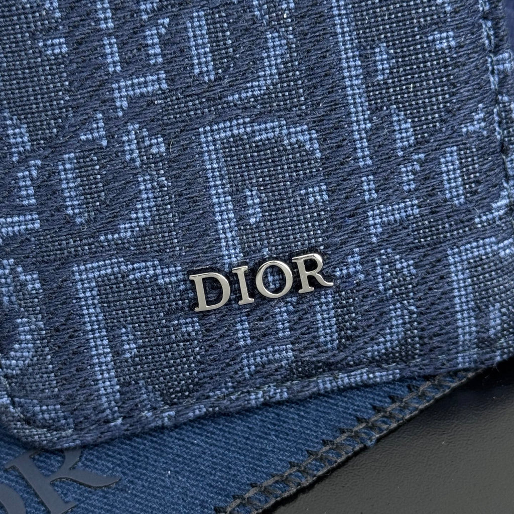 Кардхолдер Dior Saddle із тисненої натуральної шкіри — фото 6