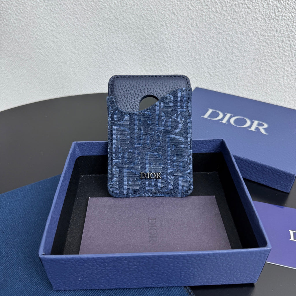Кардхолдер Dior Saddle із тисненої натуральної шкіри — фото 2