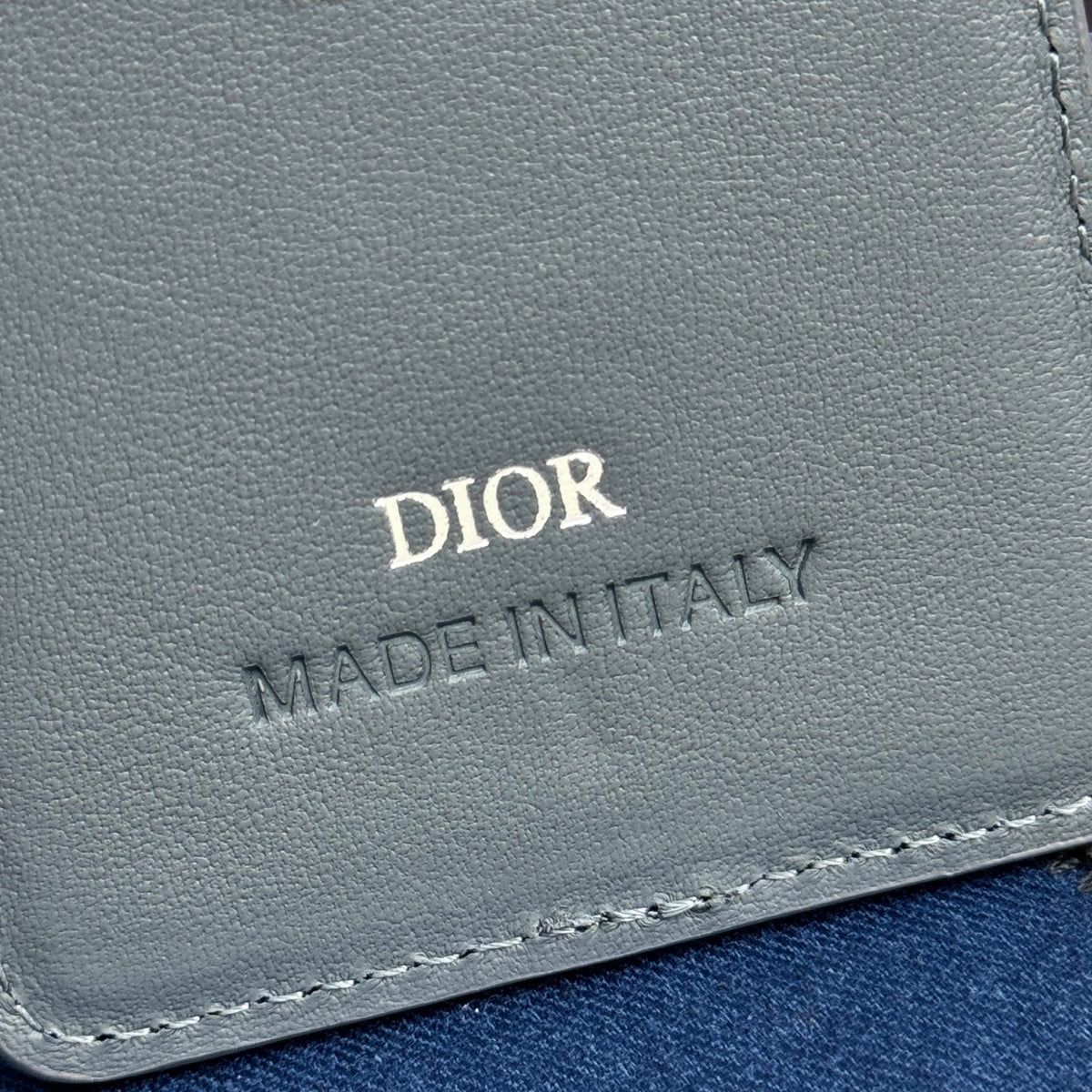 Кардхолдер Dior Saddle із тисненої натуральної шкіри — фото 8
