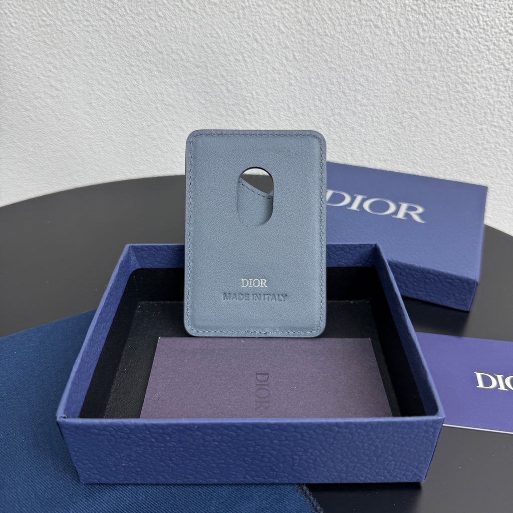 Кардхолдер Dior Saddle із тисненої натуральної шкіри — фото 3