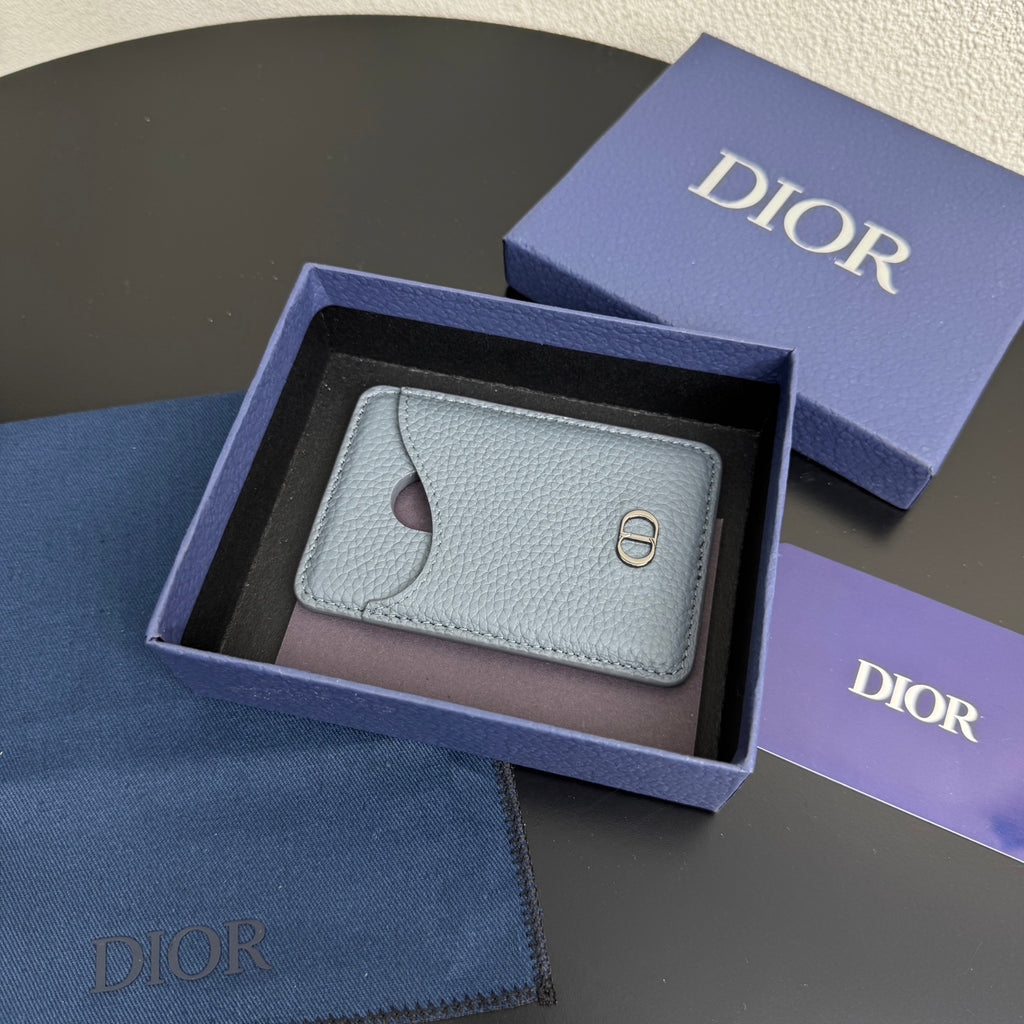 Кардхолдер Dior Saddle із тисненої натуральної шкіри — фото 6