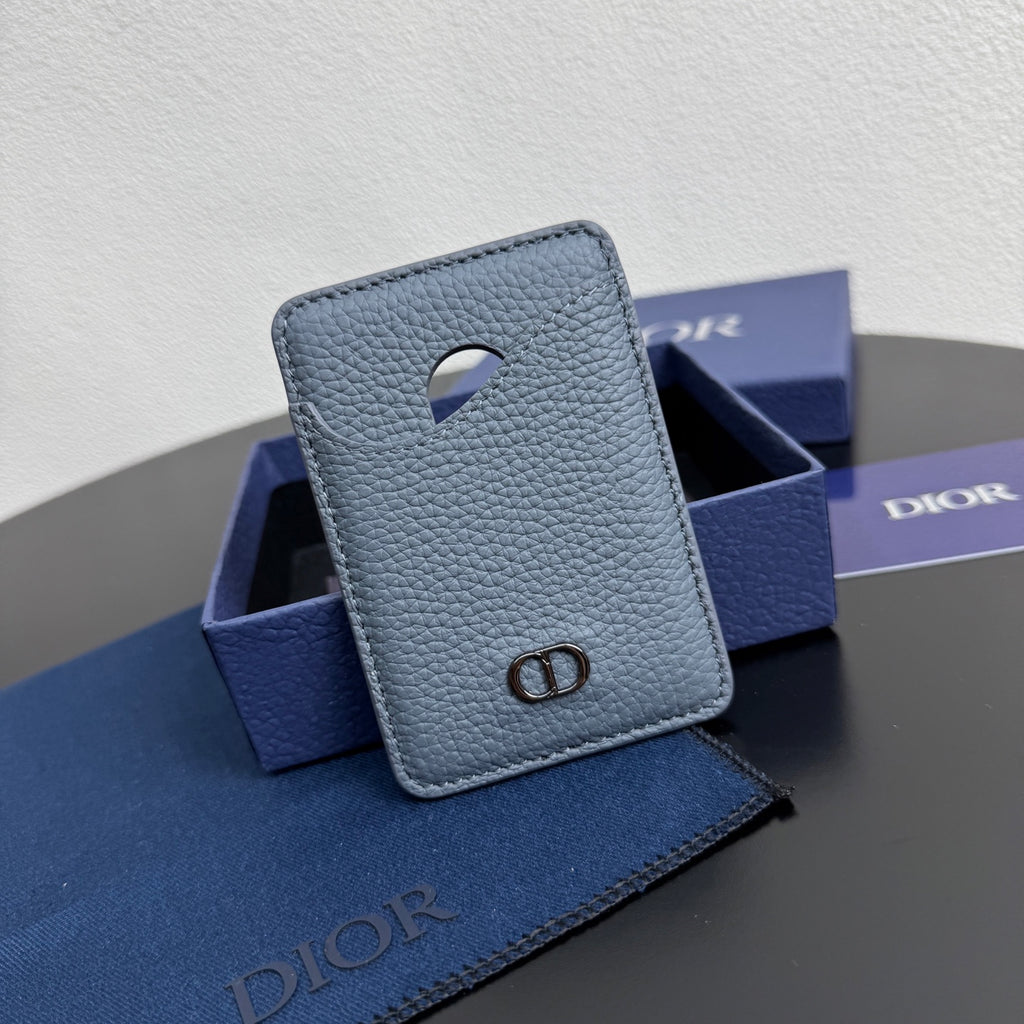 Кардхолдер Dior Saddle із тисненої натуральної шкіри — фото 4