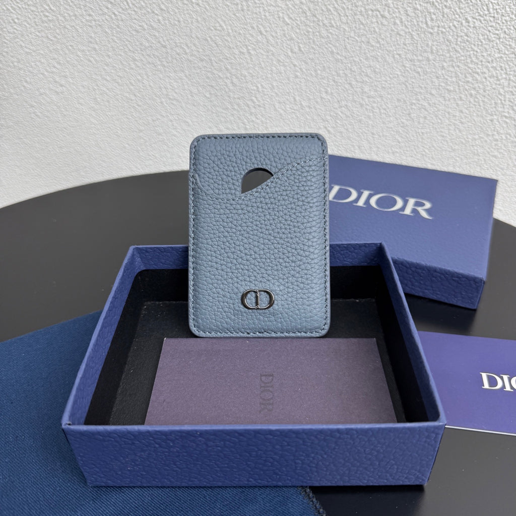 Кардхолдер Dior Saddle із тисненої натуральної шкіри — фото 2
