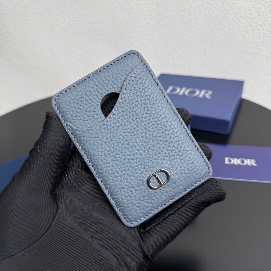 Кардхолдер Dior Saddle із тисненої натуральної шкіри — фото 1