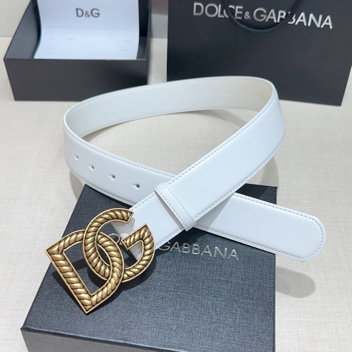 Ремінь Dolce & Gabbana з натуральної шкіри — фото 2