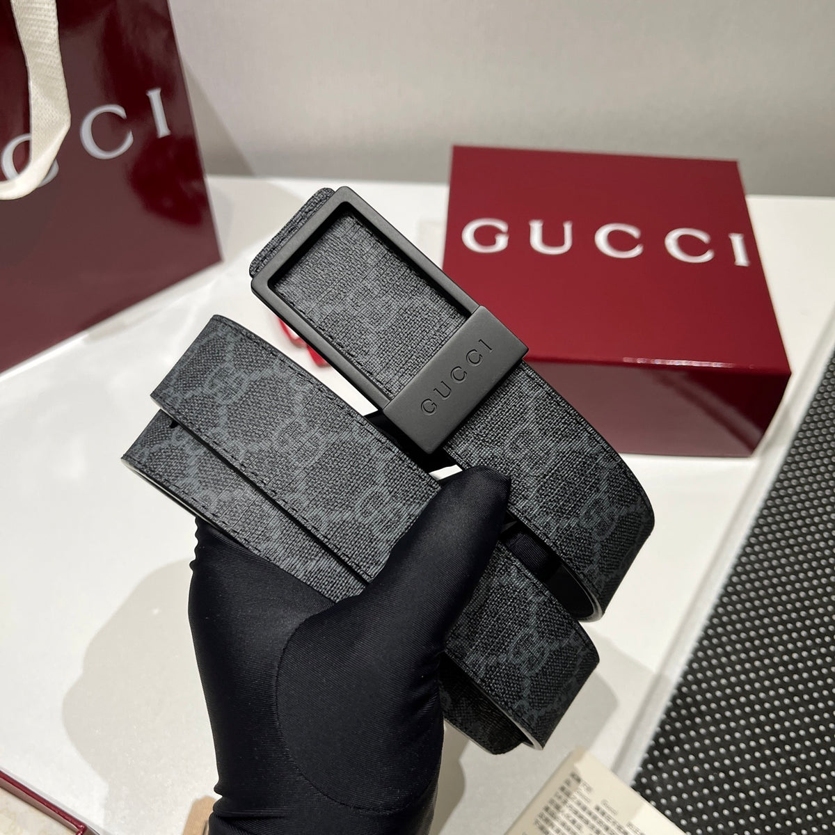 Ремінь Gucci Double G з шкіри — фото 2
