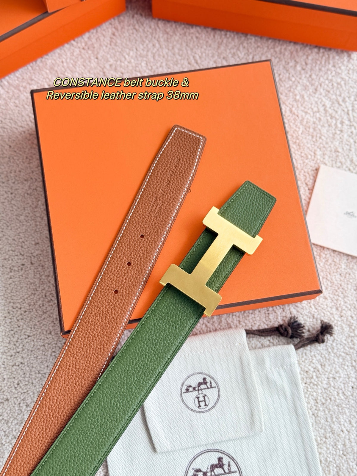 Ремінь Hermès з шкіри Togo — фото 2