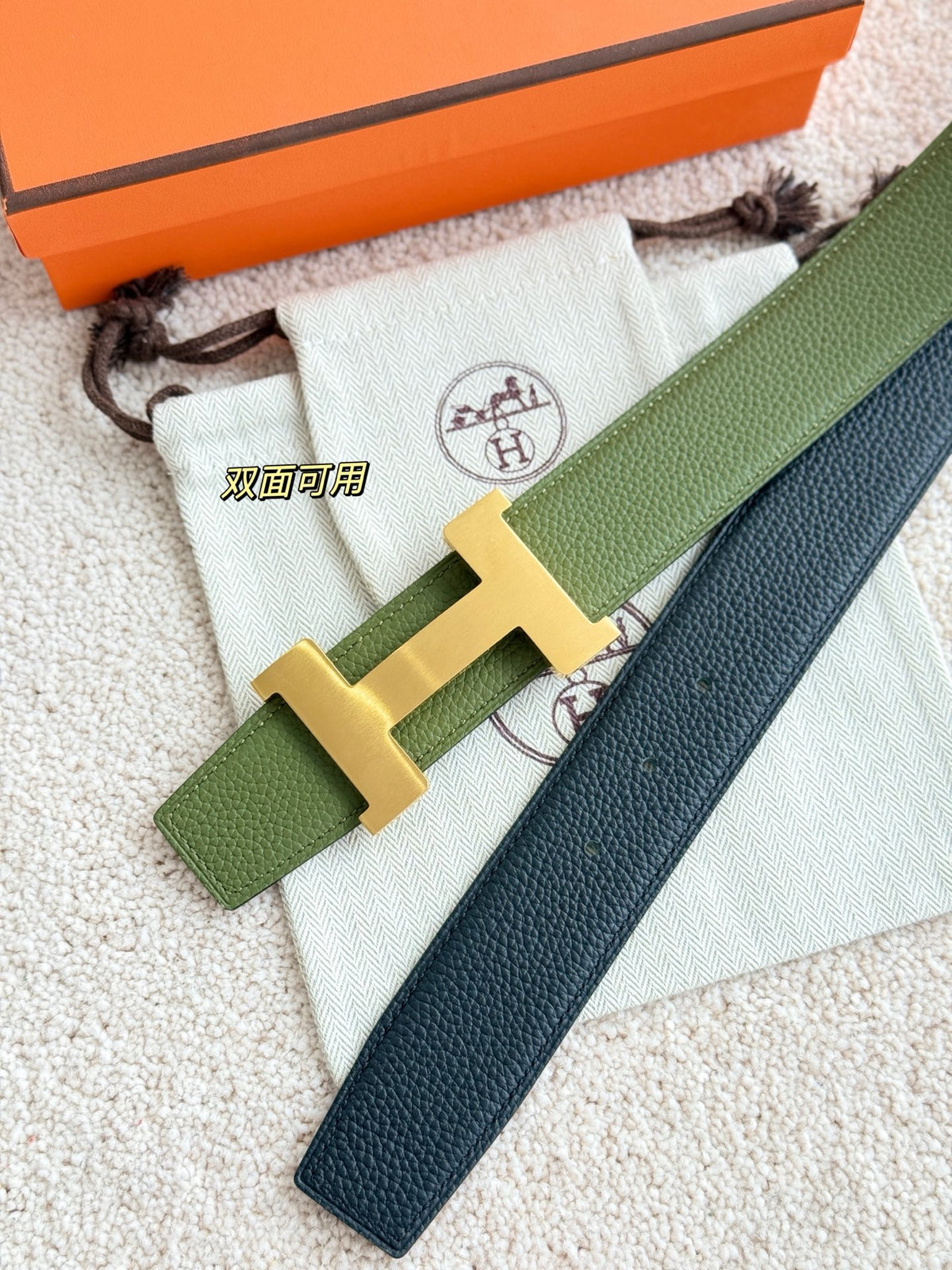 Ремінь Hermès з шкіри Togo — фото 4