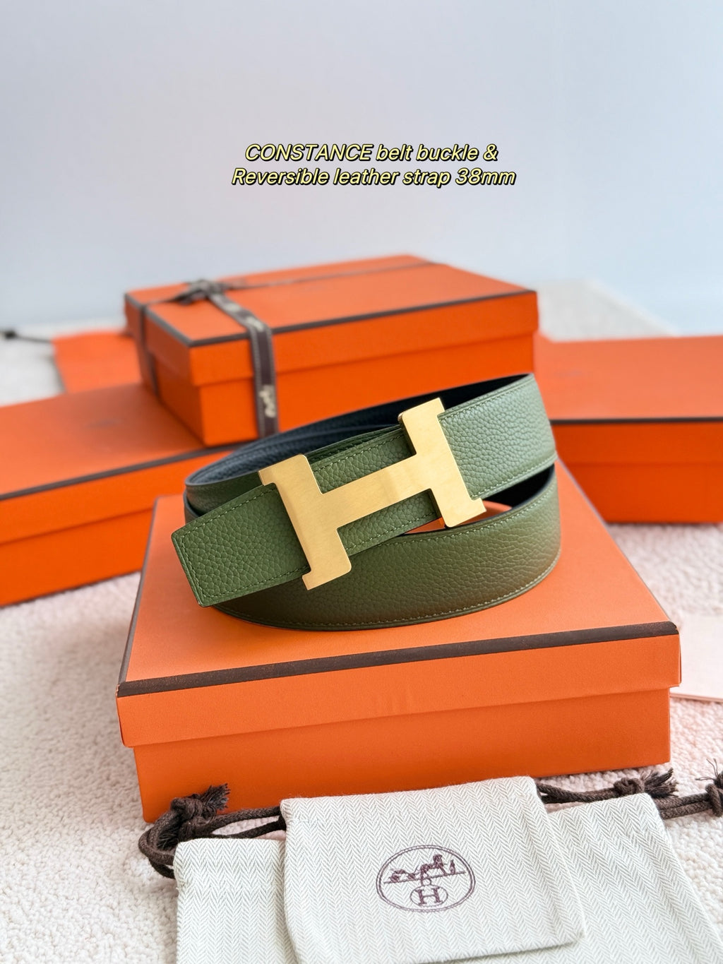 Ремінь Hermès з шкіри Togo — фото 6