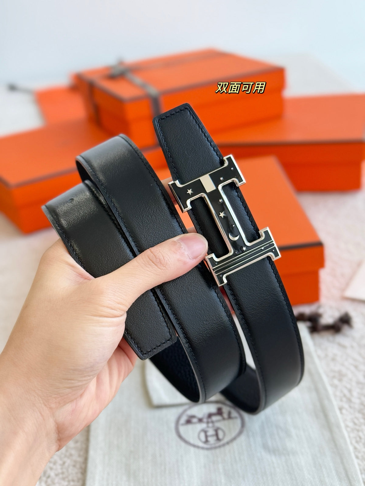 Ремінь Hermès з шкіри Togo — фото 5
