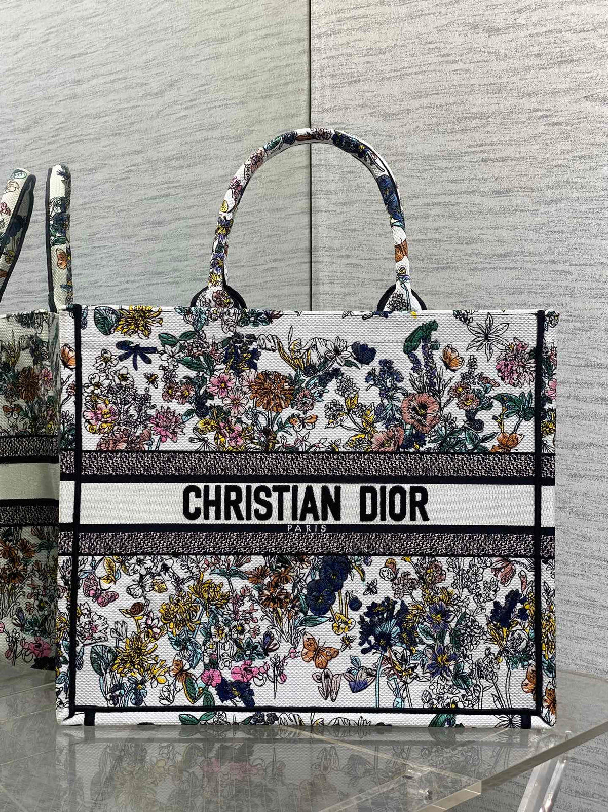 Велика сумка-тоут Dior з текстилю — фото 1