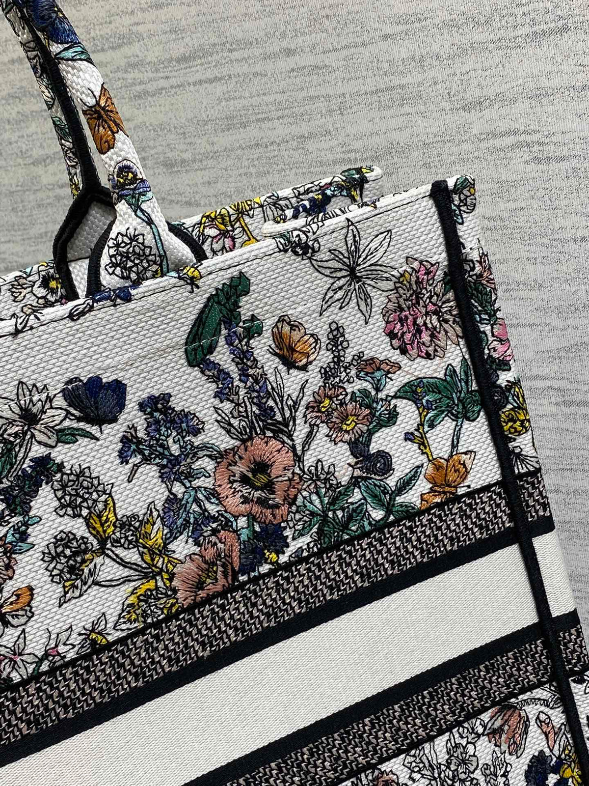 Велика сумка-тоут Dior з текстилю — фото 5