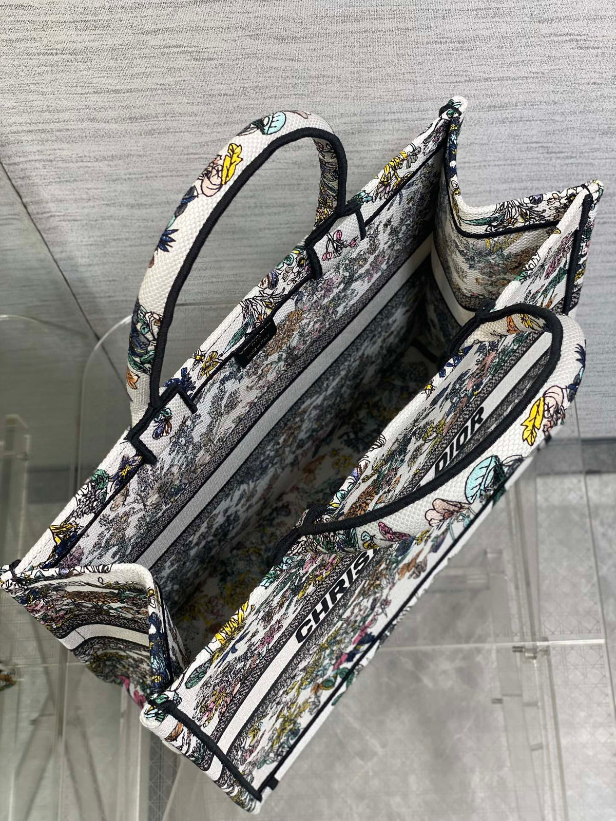 Велика сумка-тоут Dior з текстилю — фото 8