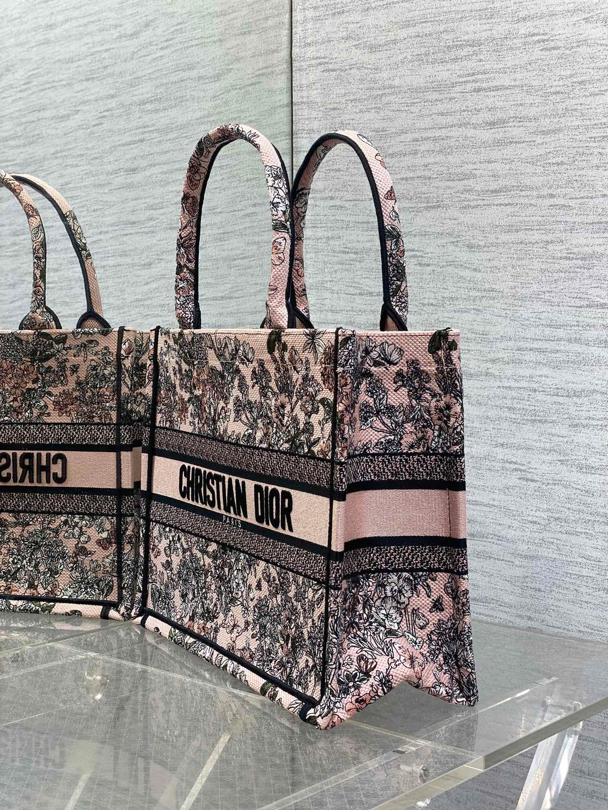 Середня сумка-тоут Dior з текстилю — фото 6