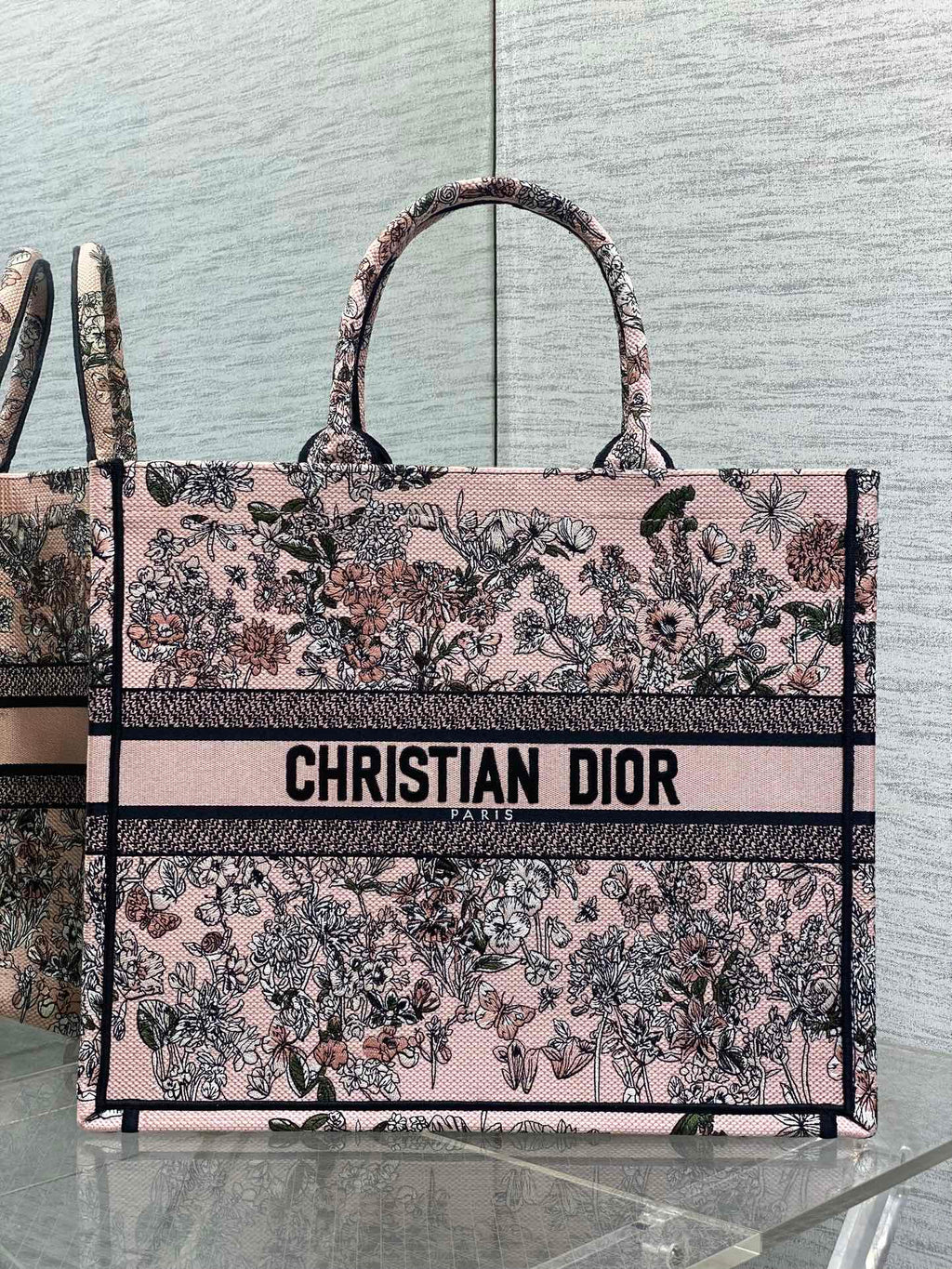 Велика сумка-тоут Dior з текстилю — фото 1