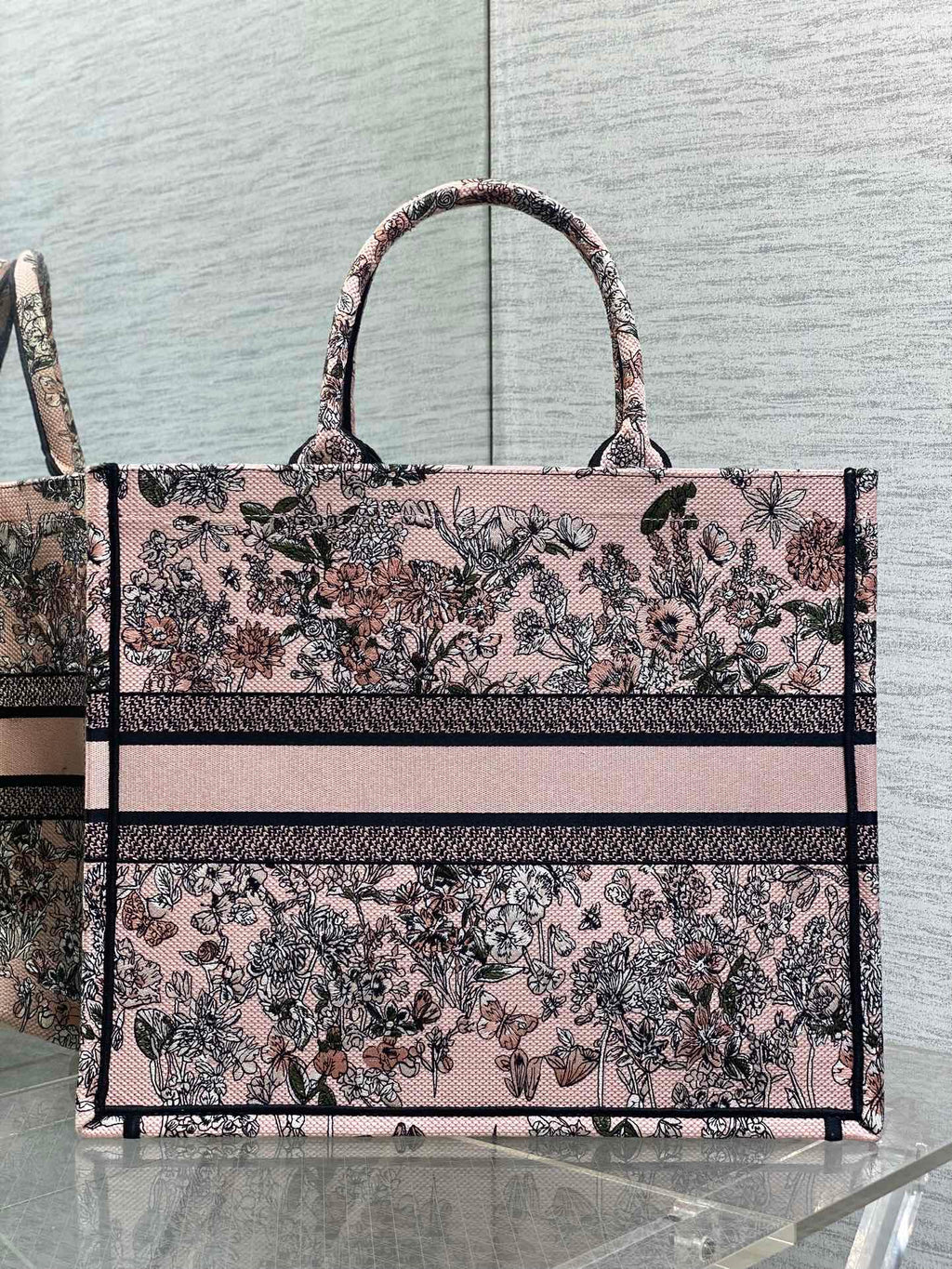 Велика сумка-тоут Dior з текстилю — фото 4