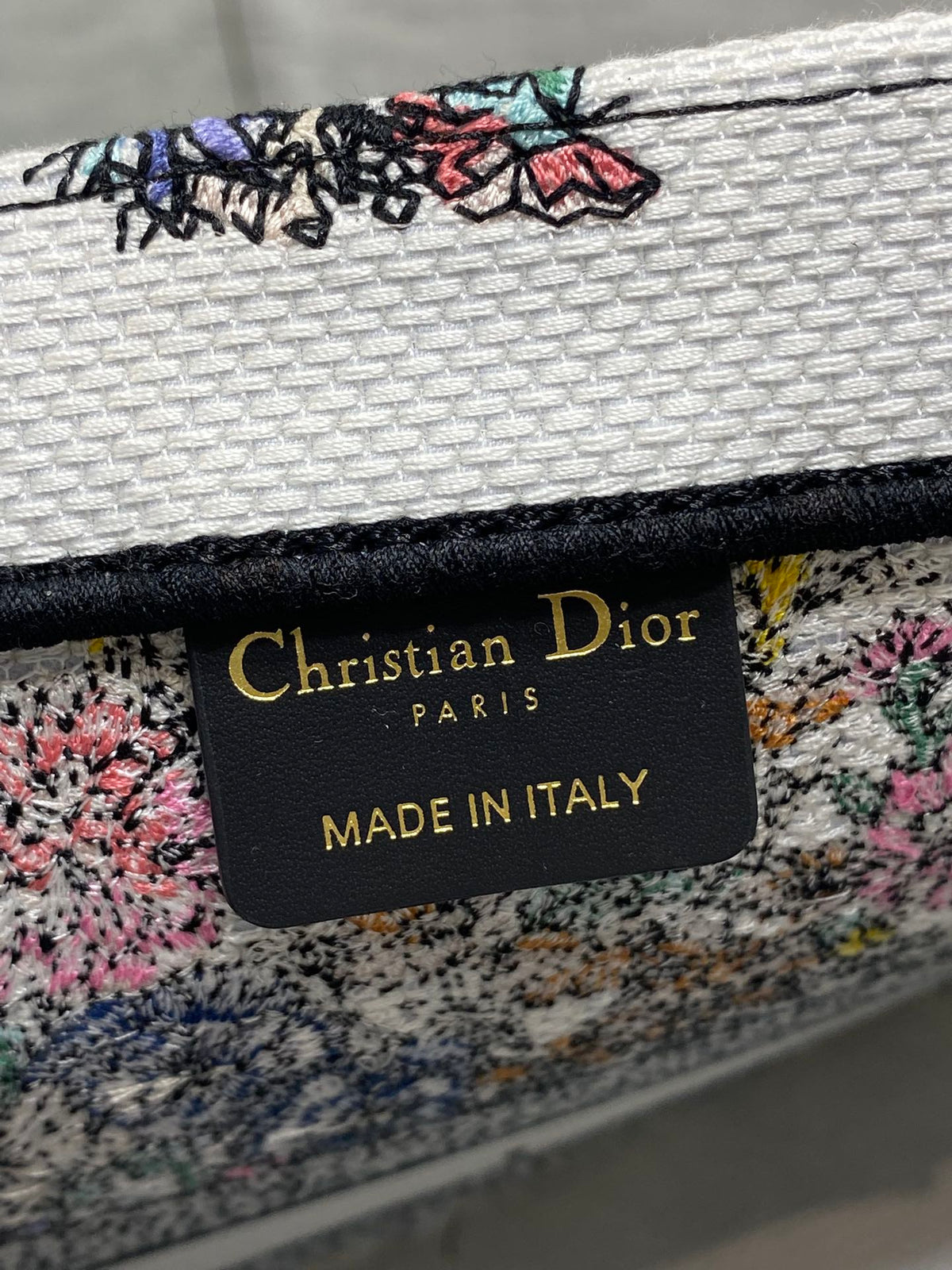 Середня сумка-тоут Dior з текстилю — фото 9