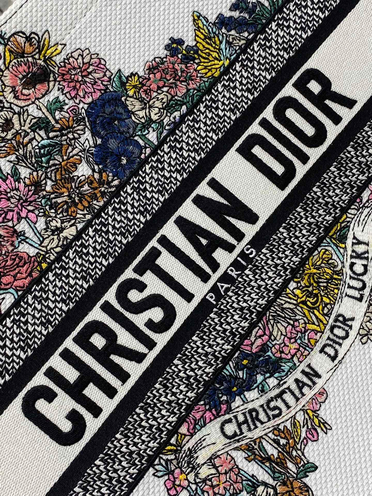 Середня сумка-тоут Dior з текстилю — фото 2