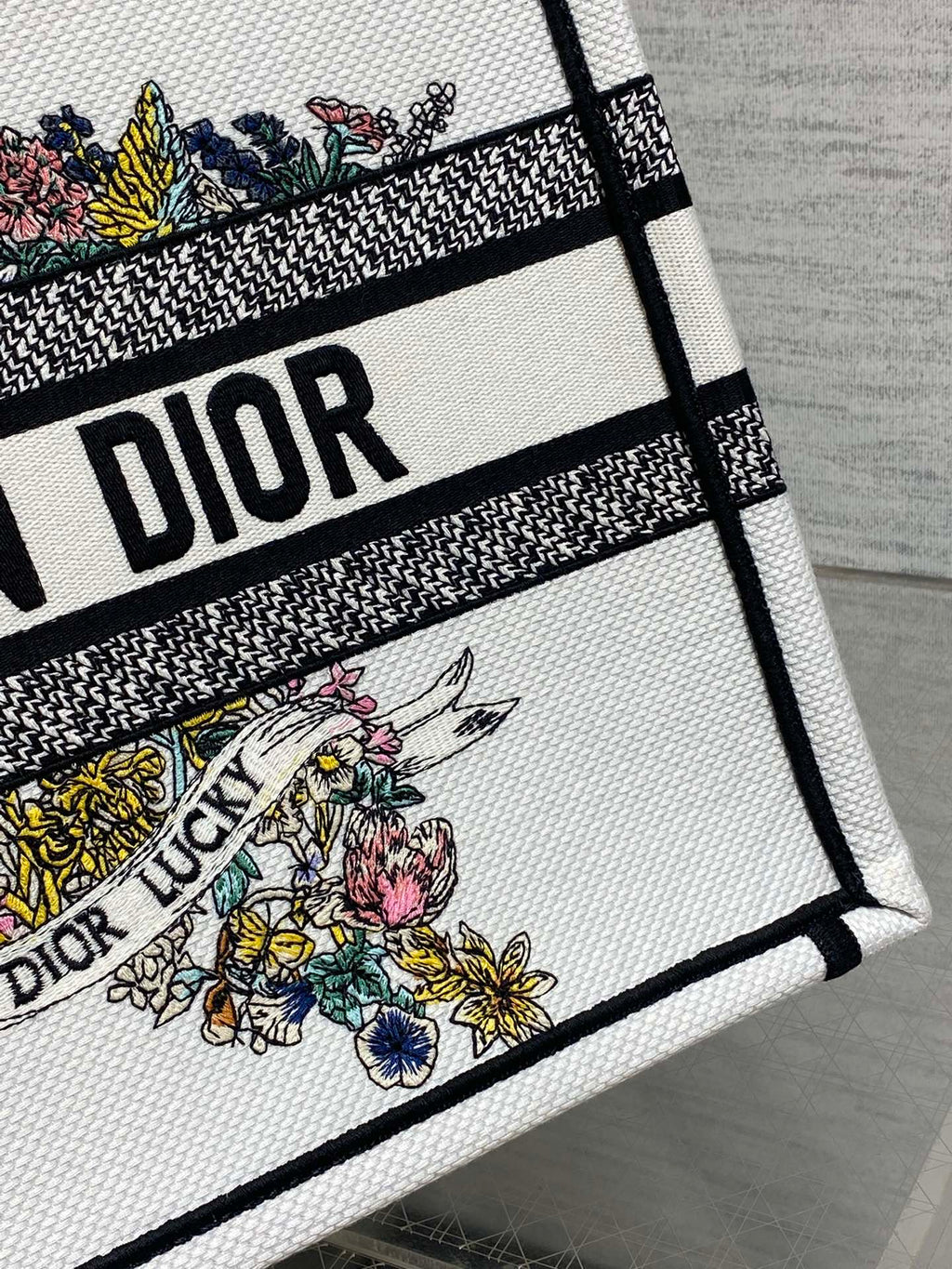 Середня сумка-тоут Dior з текстилю — фото 3