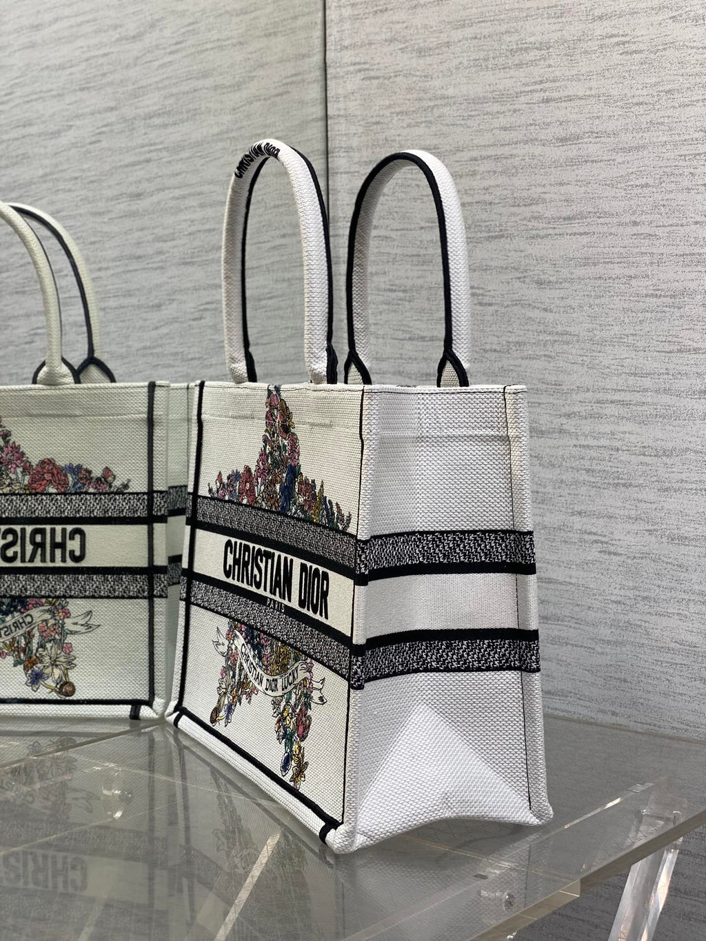 Середня сумка-тоут Dior з текстилю — фото 6