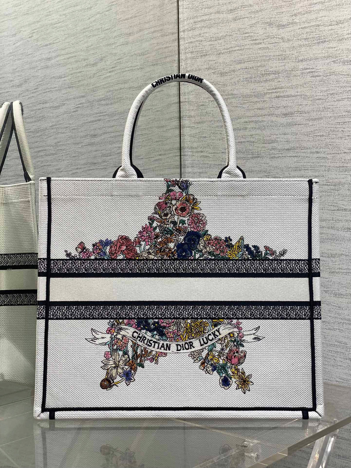Велика сумка-тоут Dior з текстилю — фото 4