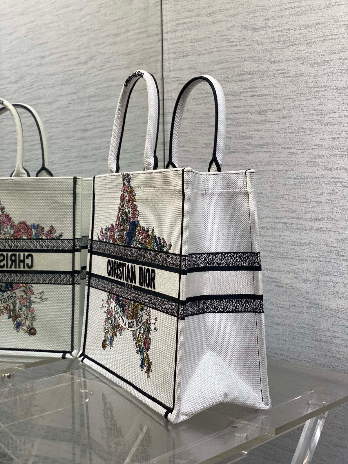 Велика сумка-тоут Dior з текстилю — фото 6