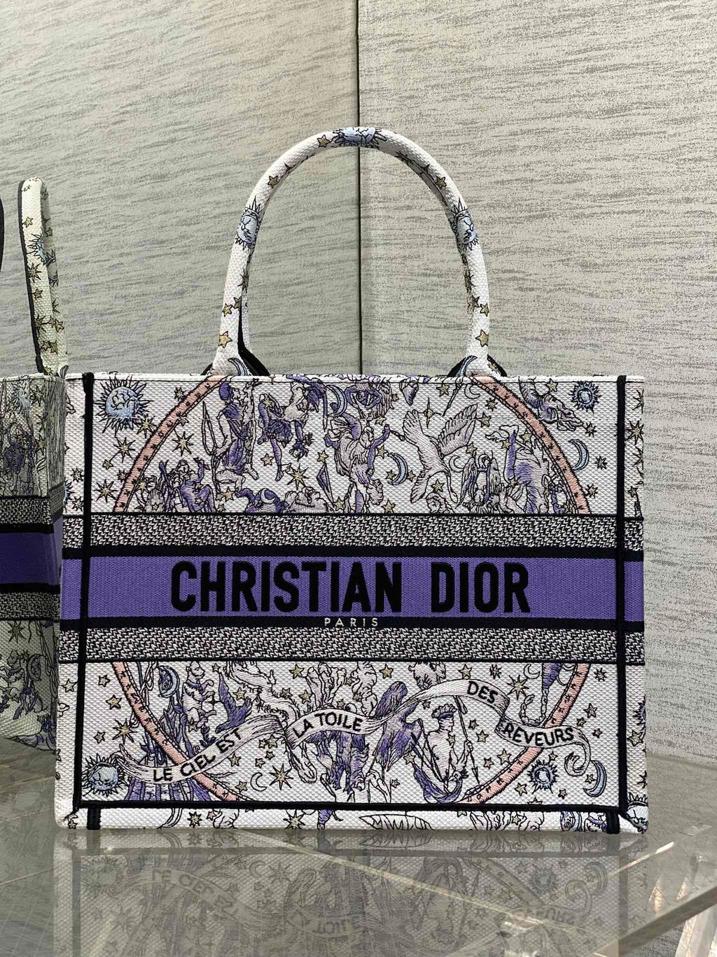 Середня сумка-тоут Dior з текстилю — фото 1