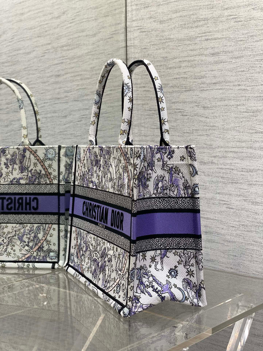 Середня сумка-тоут Dior з текстилю — фото 6