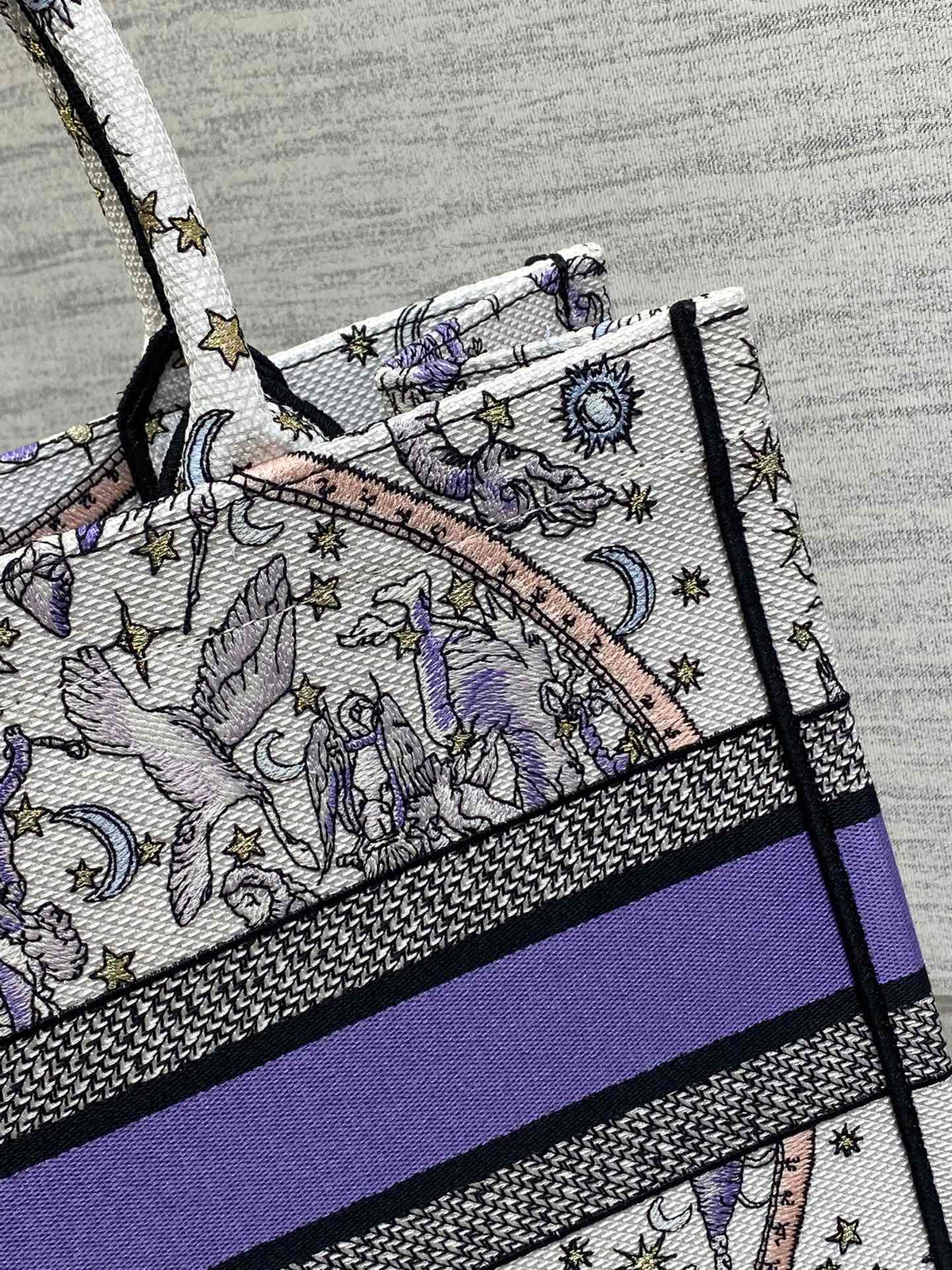 Середня сумка-тоут Dior з текстилю — фото 5