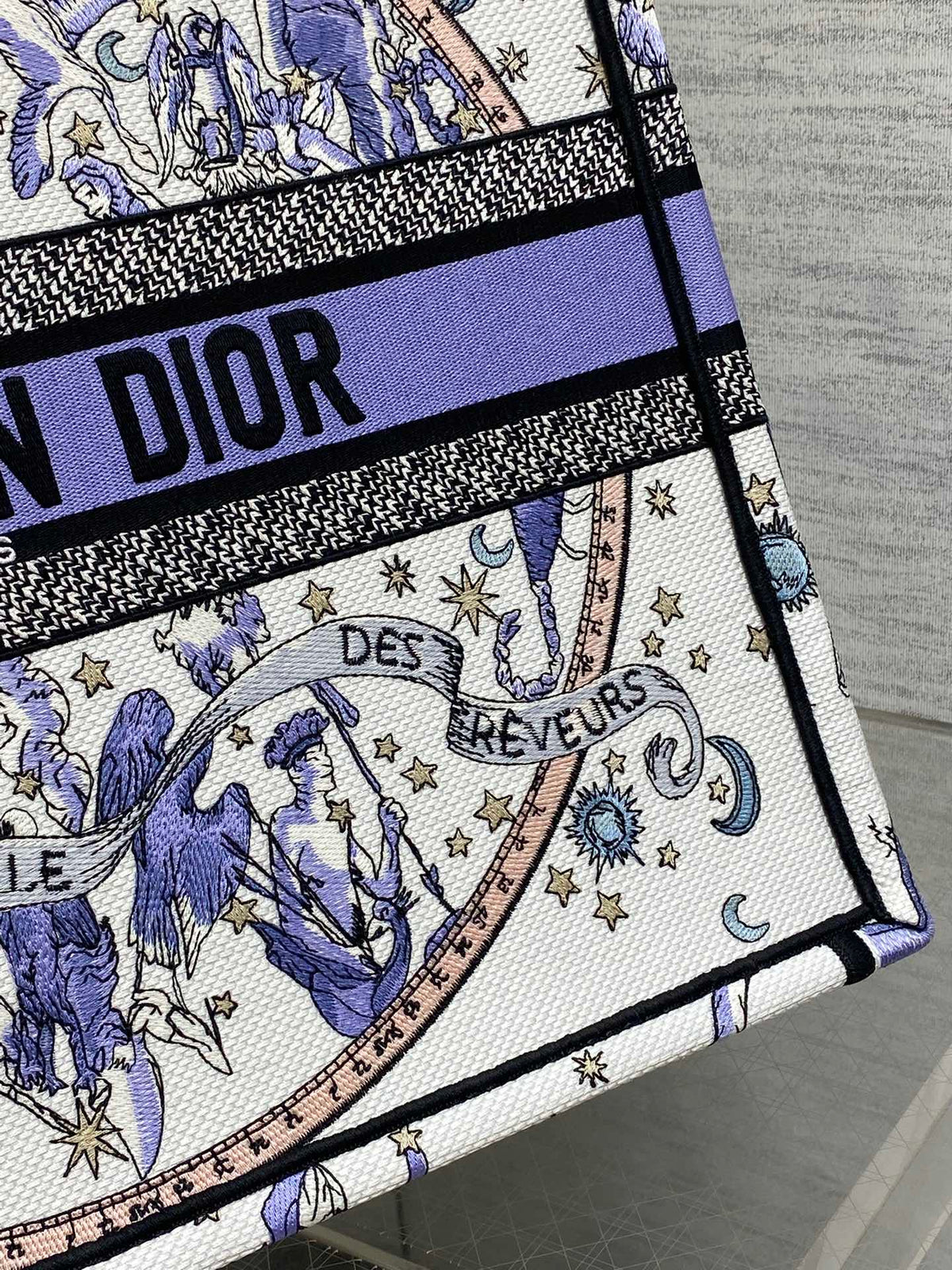 Велика сумка-тоут Dior з текстилю — фото 3