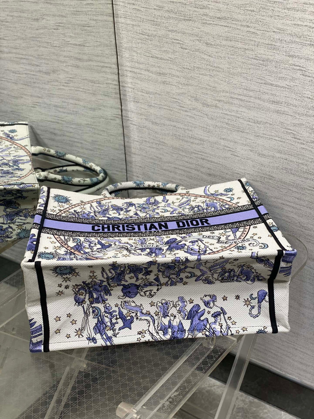 Велика сумка-тоут Dior з текстилю — фото 7