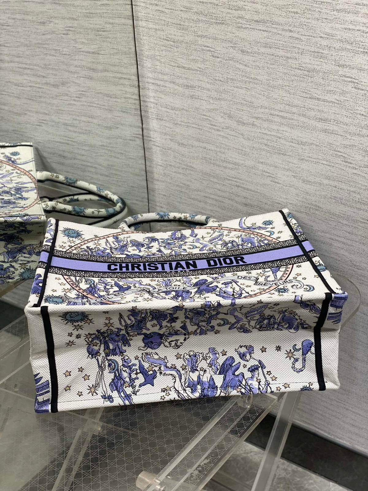 Велика сумка-тоут Dior з текстилю — фото 7