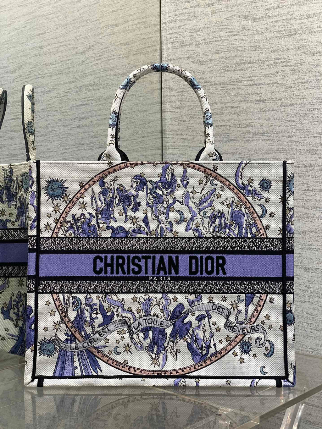 Велика сумка-тоут Dior з текстилю — фото 1