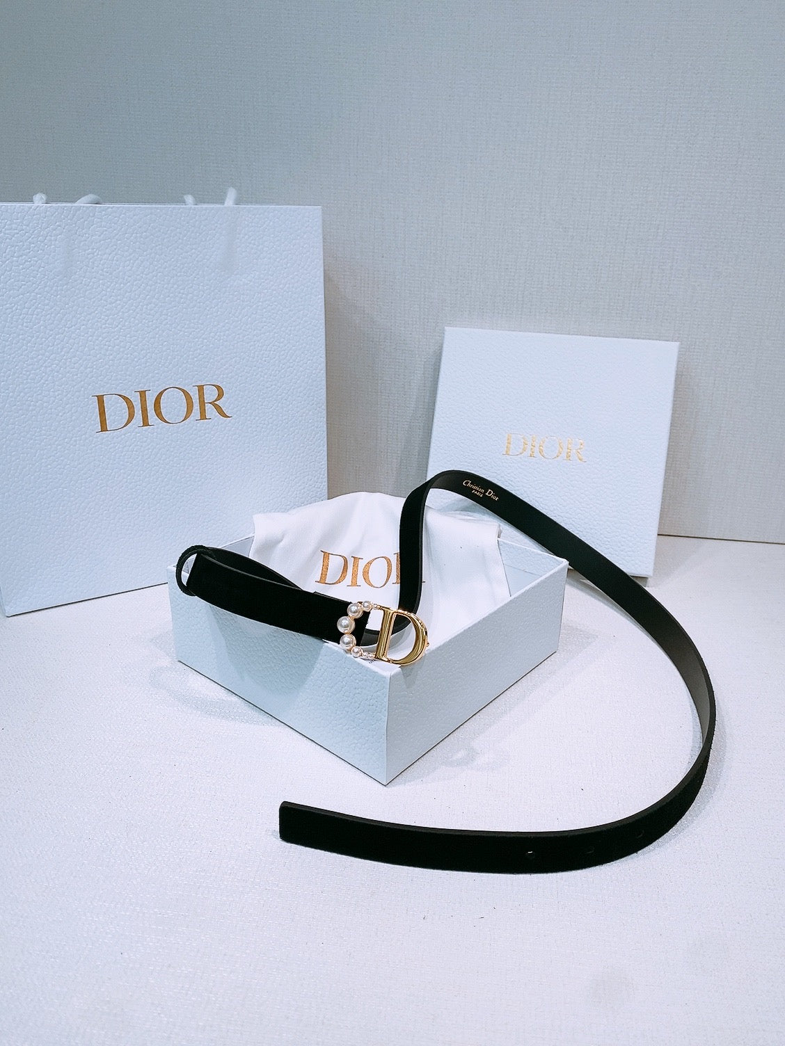 Ремінь Dior з натуральної шкіри теляти — фото 1