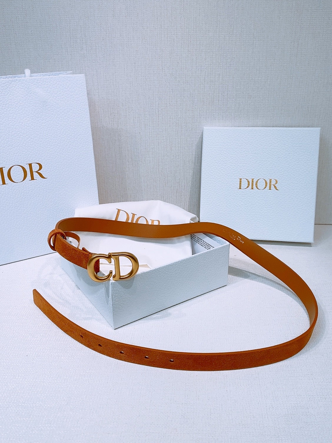 Ремінь Dior з натуральної шкіри теляти — фото 2