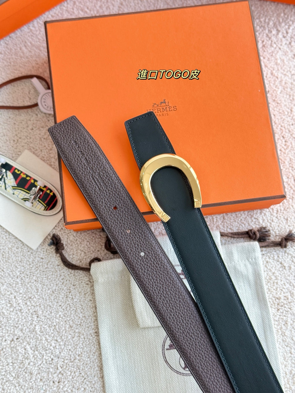 Ремінь Hermès зі шкіри Togo